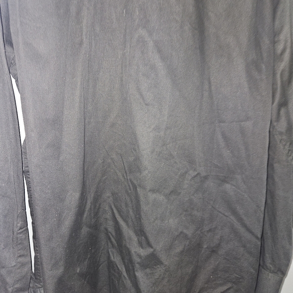 Claiborne Mens Black Modern Fit Dress Shirt Size Xl - Picture 4 of 13